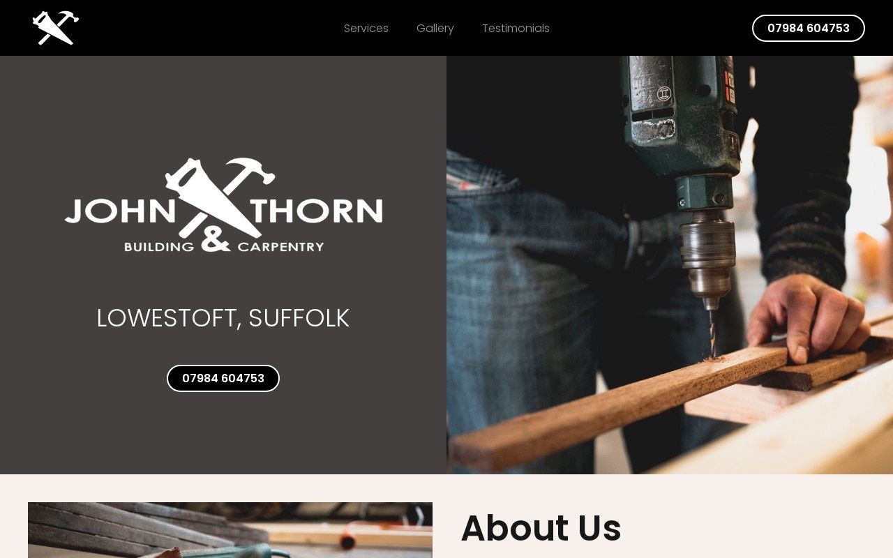 The John Thorn Building & Carpentry website